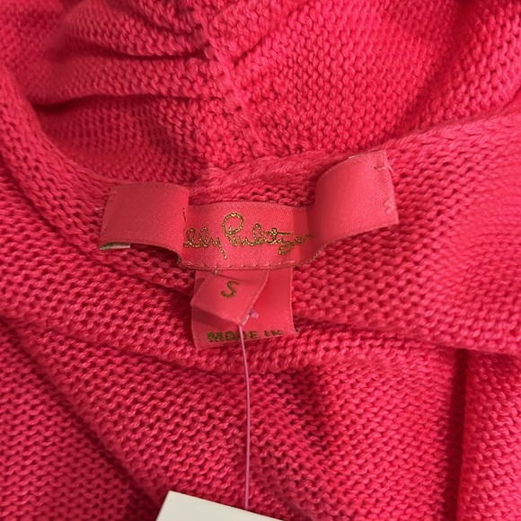 Lilly Pulitzer Pink Isle Noble Fringe Cardigan Color size S - Picture 7 of 7